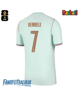 Franța Ousmane Dembele #7 Tricou Fotbal Replică Mondial 2026 Barbati Deplasare